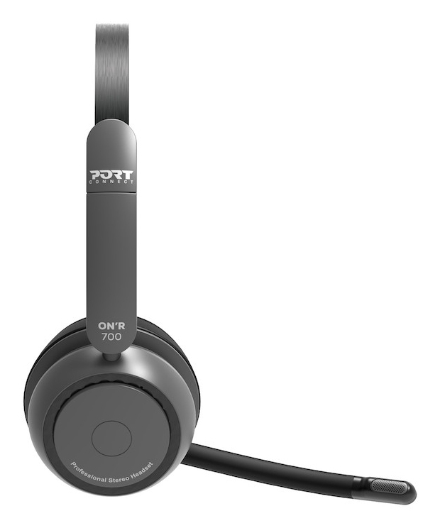 PORT DESIGNS Headphone PRO ON'R 700 Base - Stereo - Bluetooth / USB-A/C - Black - charging base