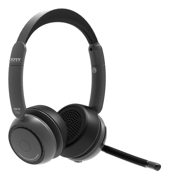 PORT DESIGNS Headphone PRO ON'R 700 Base - Stereo - Bluetooth / USB-A/C - Black - charging base