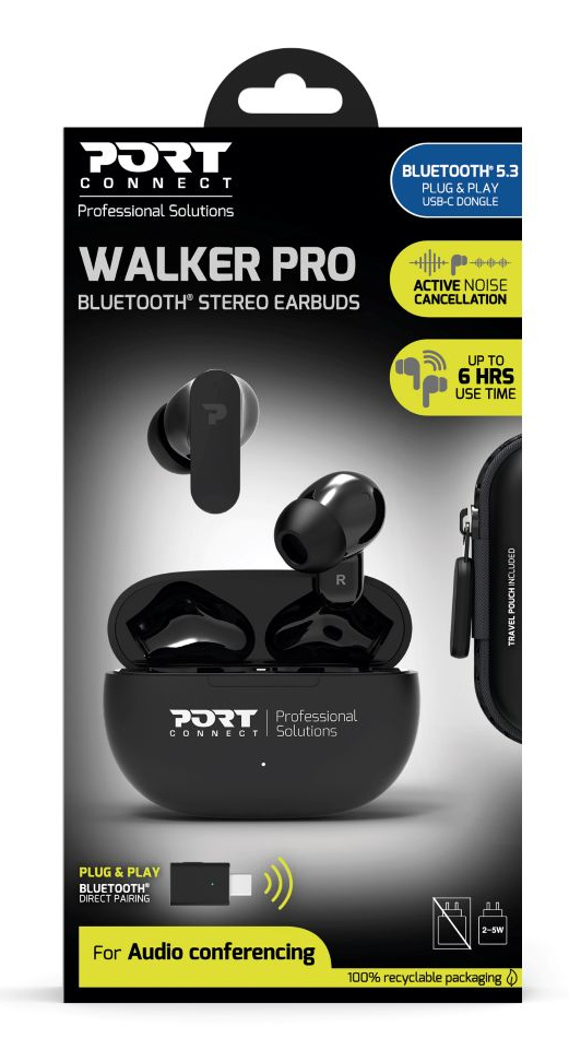 PORT DESIGNS Headphone - WALKER PRO - Stereo - Bluetooth