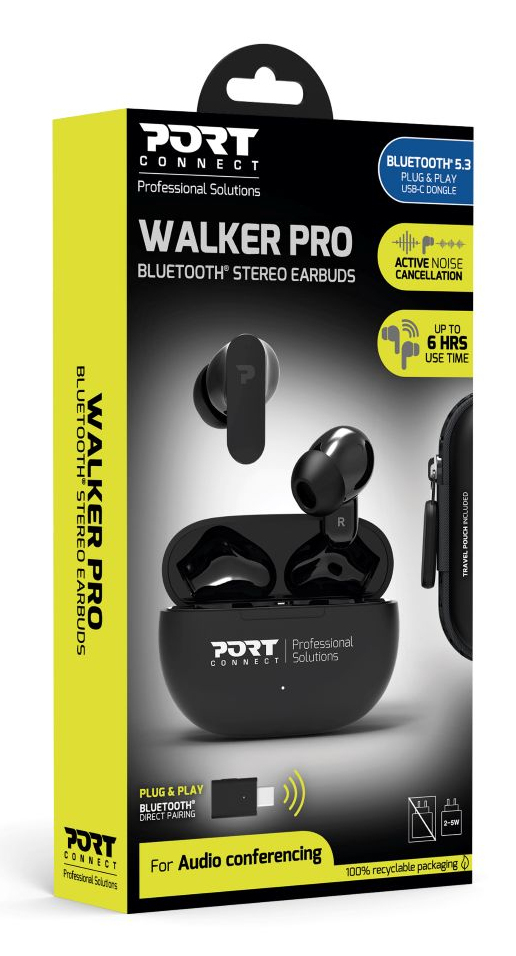 PORT DESIGNS Headphone - WALKER PRO - Stereo - Bluetooth