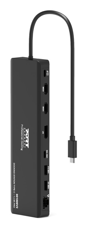 PORT DESIGNS Docking Station Type C - 1x 4k Pro V2