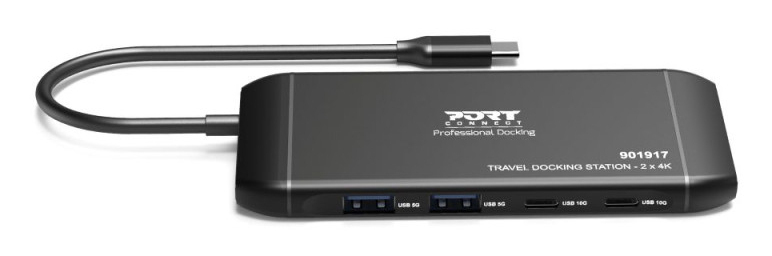 PORT DESIGNS Docking Type C Travel - 2x 4k Pd 100w (2x Hdmi)