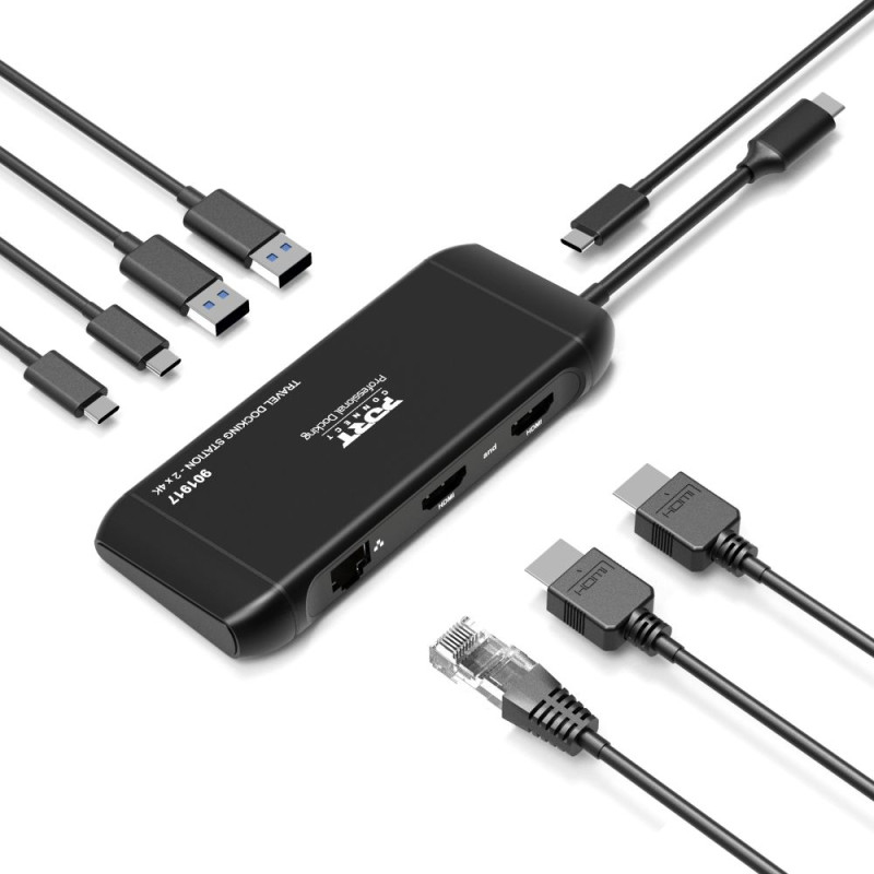 PORT DESIGNS Docking Type C Travel - 2x 4k Pd 100w (2x Hdmi)