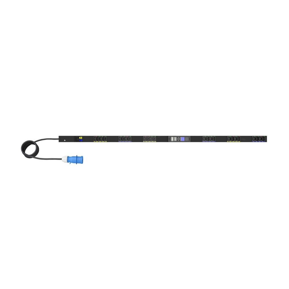 EATON CORPORATION Switched G4 Rack PDU, 0U, 39U, IEC-60309 input, 3m cord, 1ph, 7.4kW, 32A, 200-240V, 24 outlets (12)C13, (12)C39