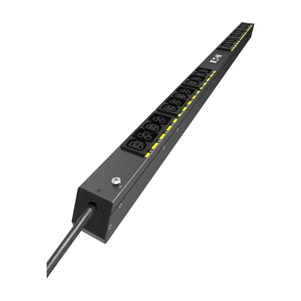EATON CORPORATION Eaton Basic G4 Rack PDU, 0U, 22.5U, IEC-60309 input, 3m cord, 1ph, 3.7kW, 16A, 200-240V, 24 outlets (12)C13, (12)C39