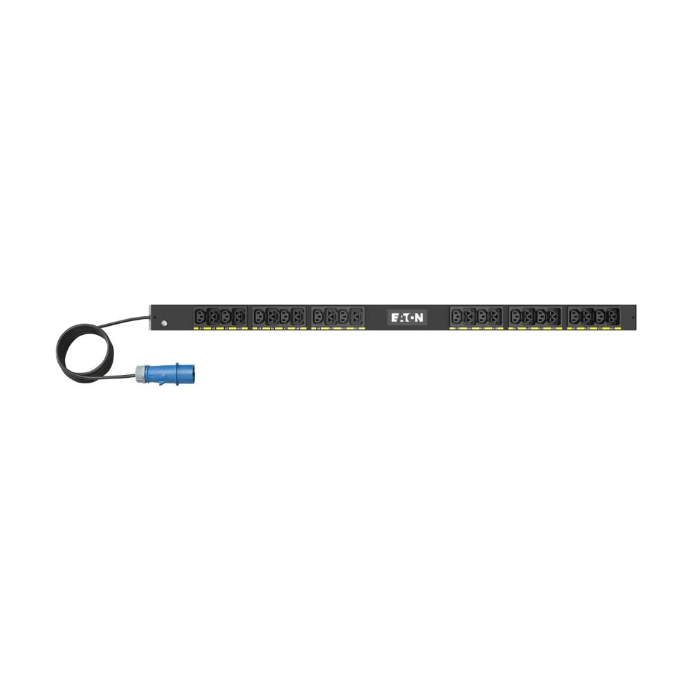 EATON CORPORATION Eaton Basic G4 Rack PDU, 0U, 22.5U, IEC-60309 input, 3m cord, 1ph, 3.7kW, 16A, 200-240V, 24 outlets (12)C13, (12)C39