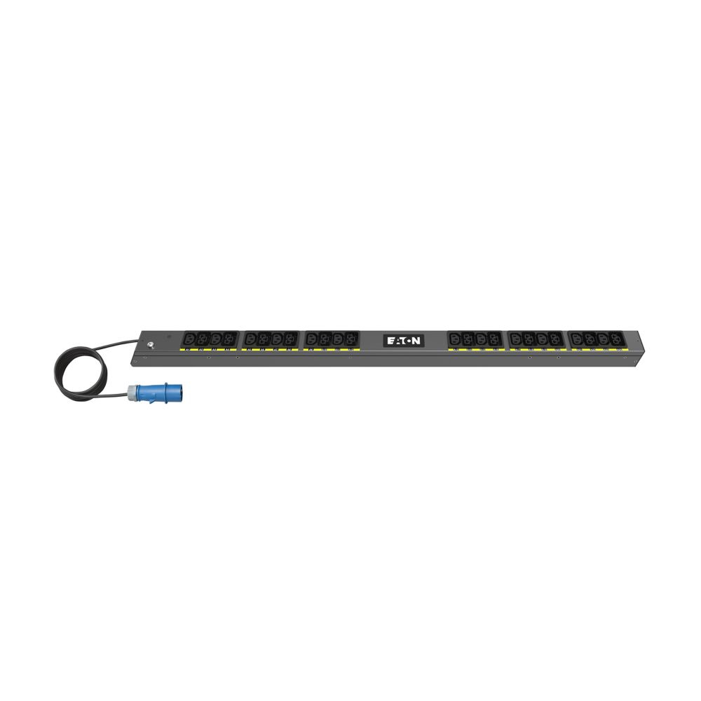 EATON CORPORATION Eaton Basic G4 Rack PDU, 0U, 22.5U, IEC-60309 input, 3m cord, 1ph, 3.7kW, 16A, 200-240V, 24 outlets (12)C13, (12)C39