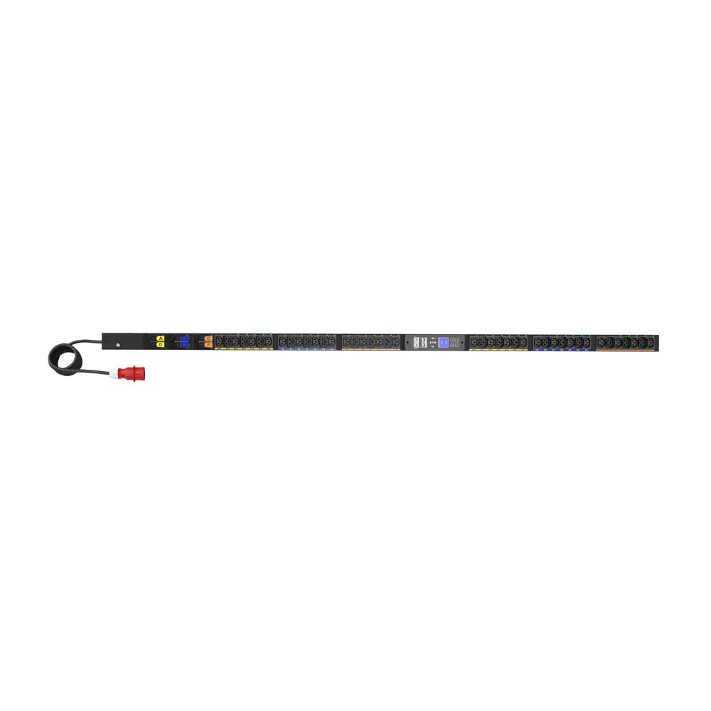 EATON CORPORATION Managed G4 Rack PDU, 0U, 39U, IEC-60309 input, 3m cord, 3ph, 22kW, 32A, 415/240V, 42 outlets (24)C13, (18)C39