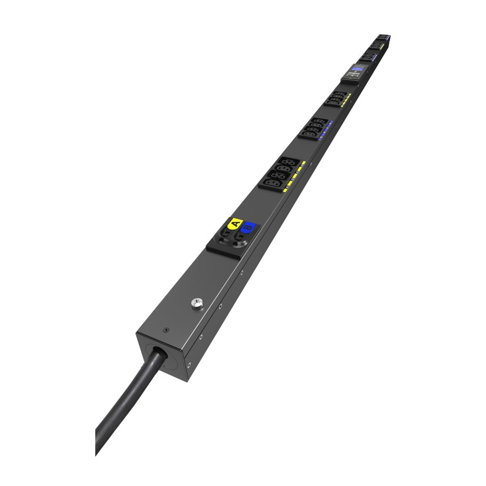 EATON CORPORATION Metered Input G4 Rack PDU, 0U, 39U, IEC-60309 input, 3m cord, 1ph, 7.4kW, 32A, 200-240V, 24 outlets (12)C13, (12)C39