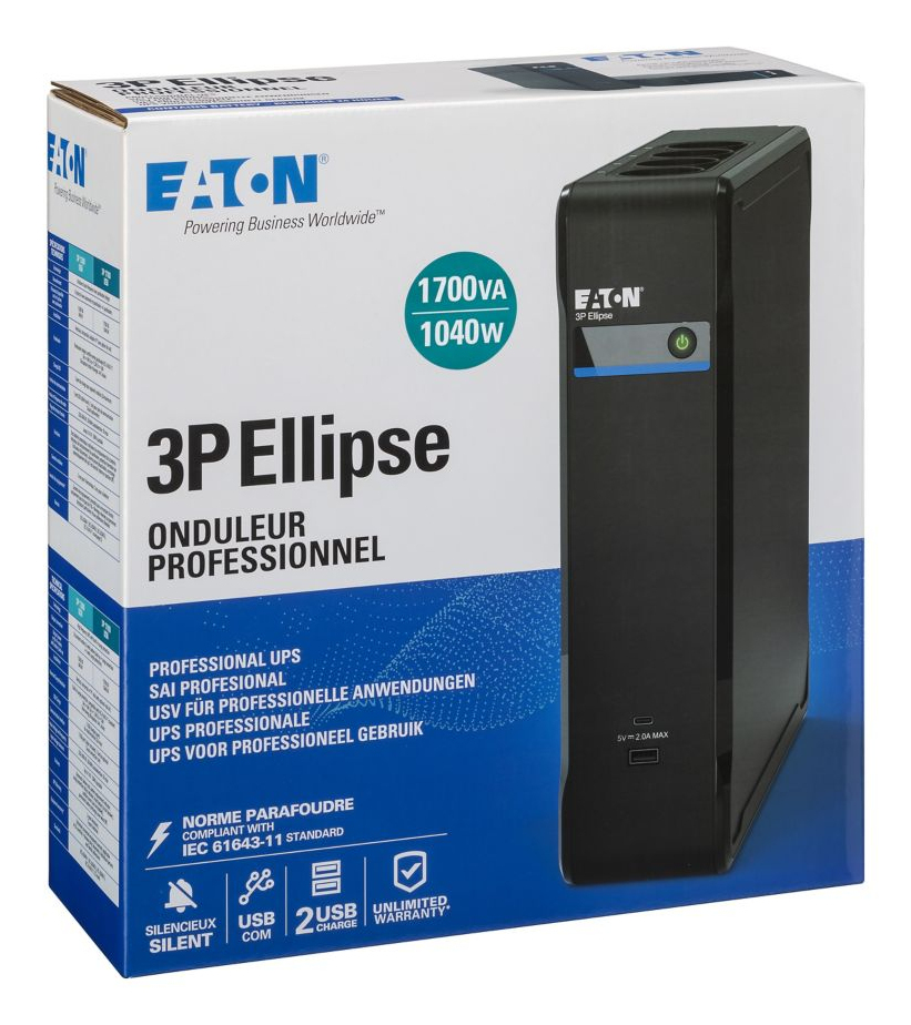 EATON CORPORATION 3P EllIPSe 1700 USB IEC 1700VA/1040W
