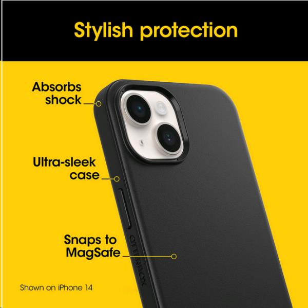 OTTERBOX iPhone 15/14/13 Case Symmetry Series for MagSafe - Black - ProPack