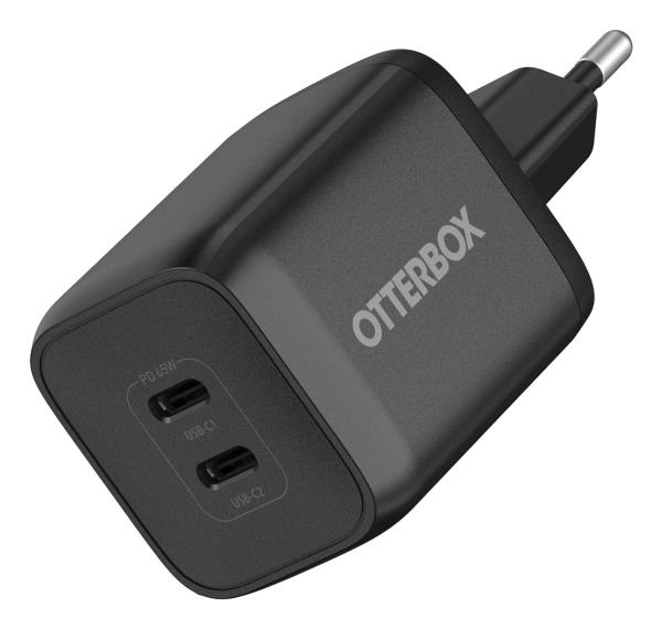 OTTERBOX Standard Wall Charger 65W EU GaN - 1X USB-C 45W + 1X USB-C 20W USB-PD