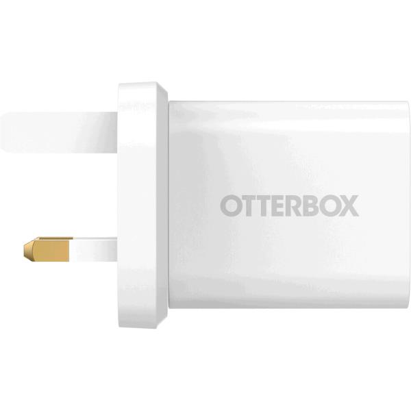 OTTERBOX Standard Wall Charger 20W UK - 1X USB-C 20W USB-PD White
