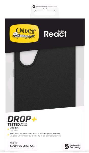 OTTERBOX Galaxy A36 5G Case - React Series - Black