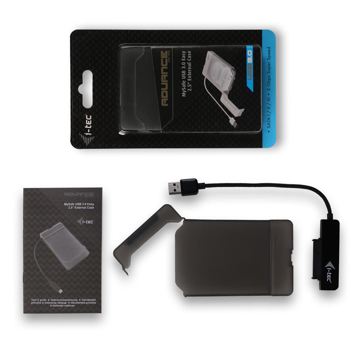I-TEC ELECTRONICS USB 3.0 Case HDD SSD Easy Ext 2.5in SATA I/ii/III Black