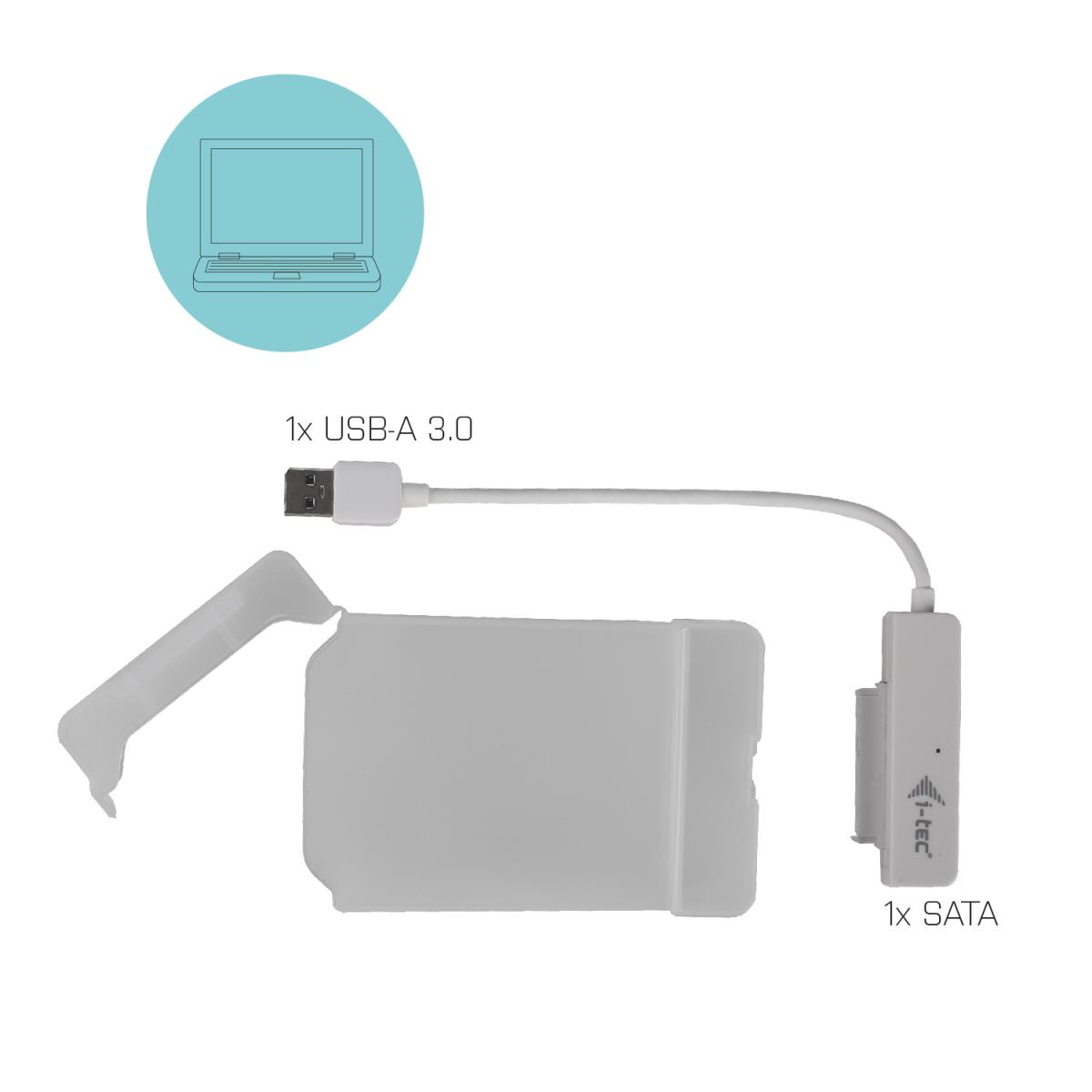 I-TEC ELECTRONICS USB 3.0 Case HDD SSD Easy Ext 2.5in SATA I/ii/III White