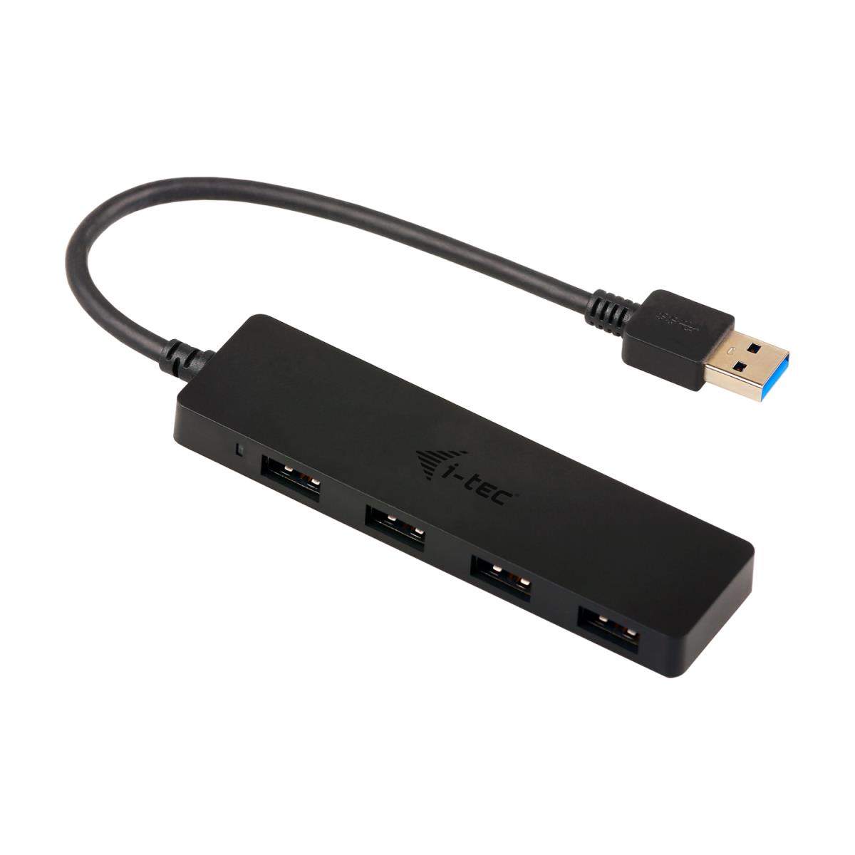 I-TEC ELECTRONICS Slim Passive Hub 4p Black USB 3.0 No Ps Win And Mac Os