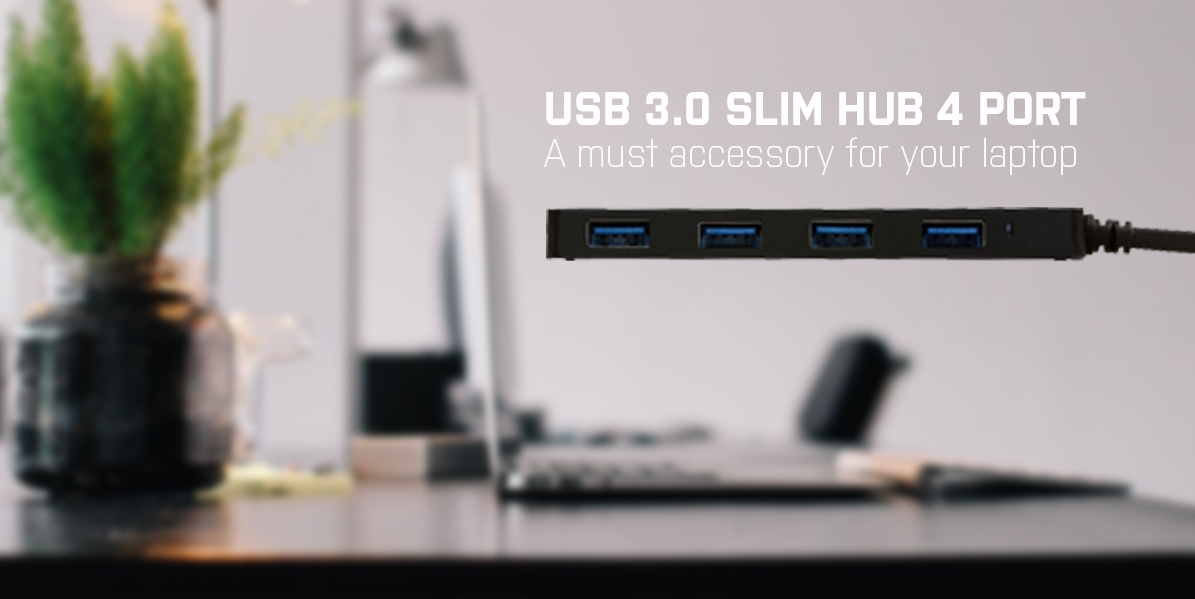 I-TEC ELECTRONICS Slim Passive Hub 4p Black USB 3.0 No Ps Win And Mac Os
