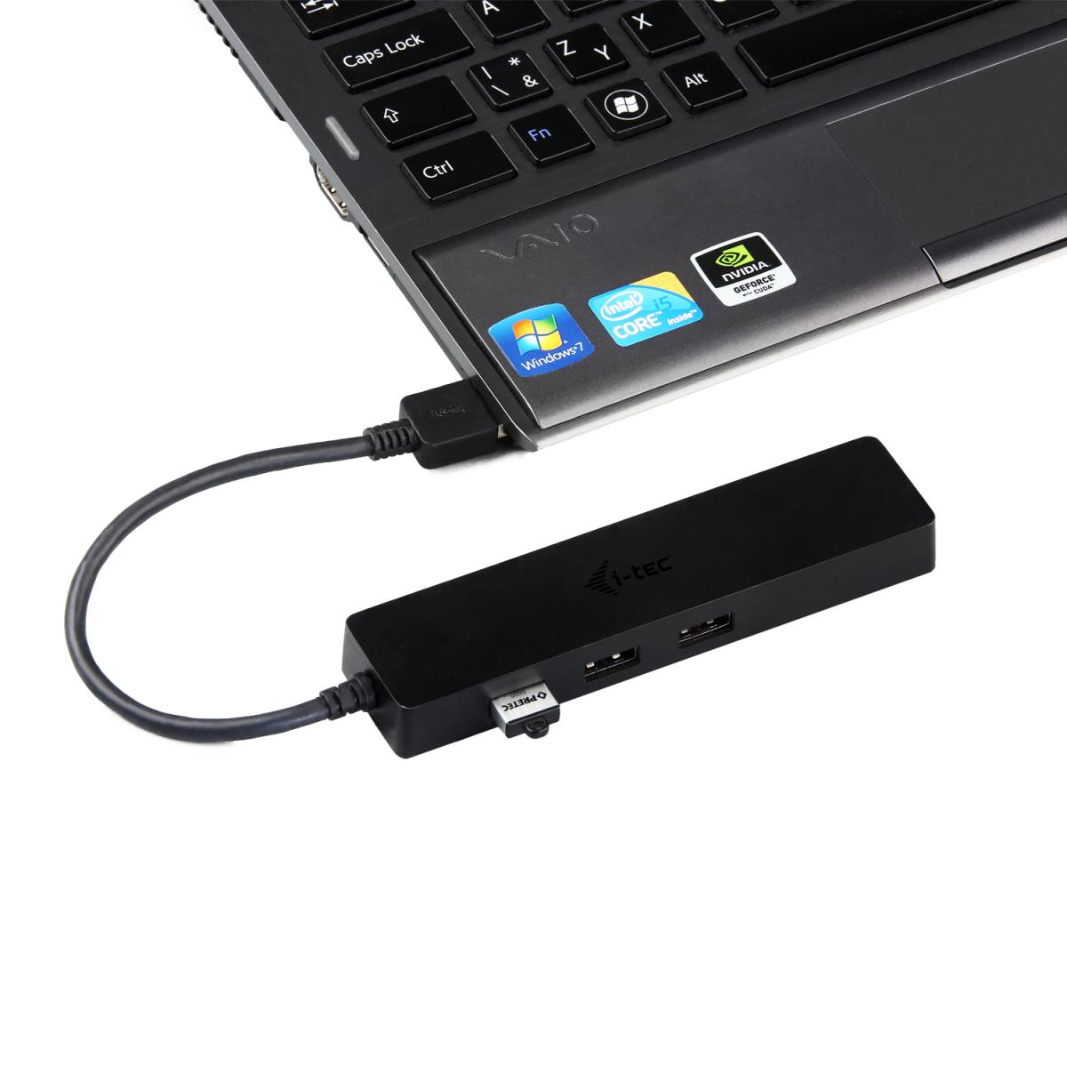 I-TEC ELECTRONICS Slim Hub 3 Port USB 3.0 GB Ethernet Adapter Win/mac