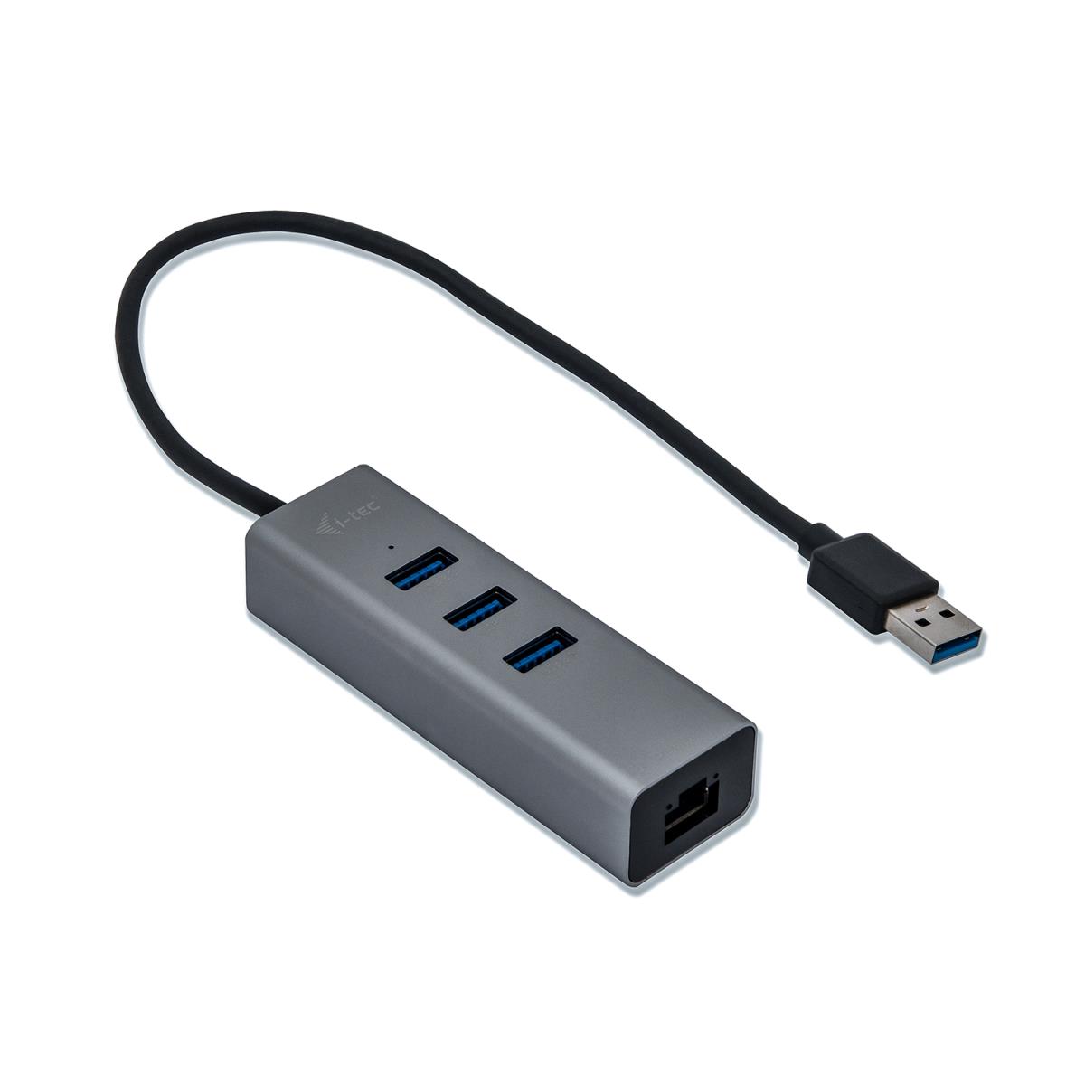 I-TEC ELECTRONICS USB 3.0 Metal Hub + Glan Metal 3-port Hub With Glan Adap.