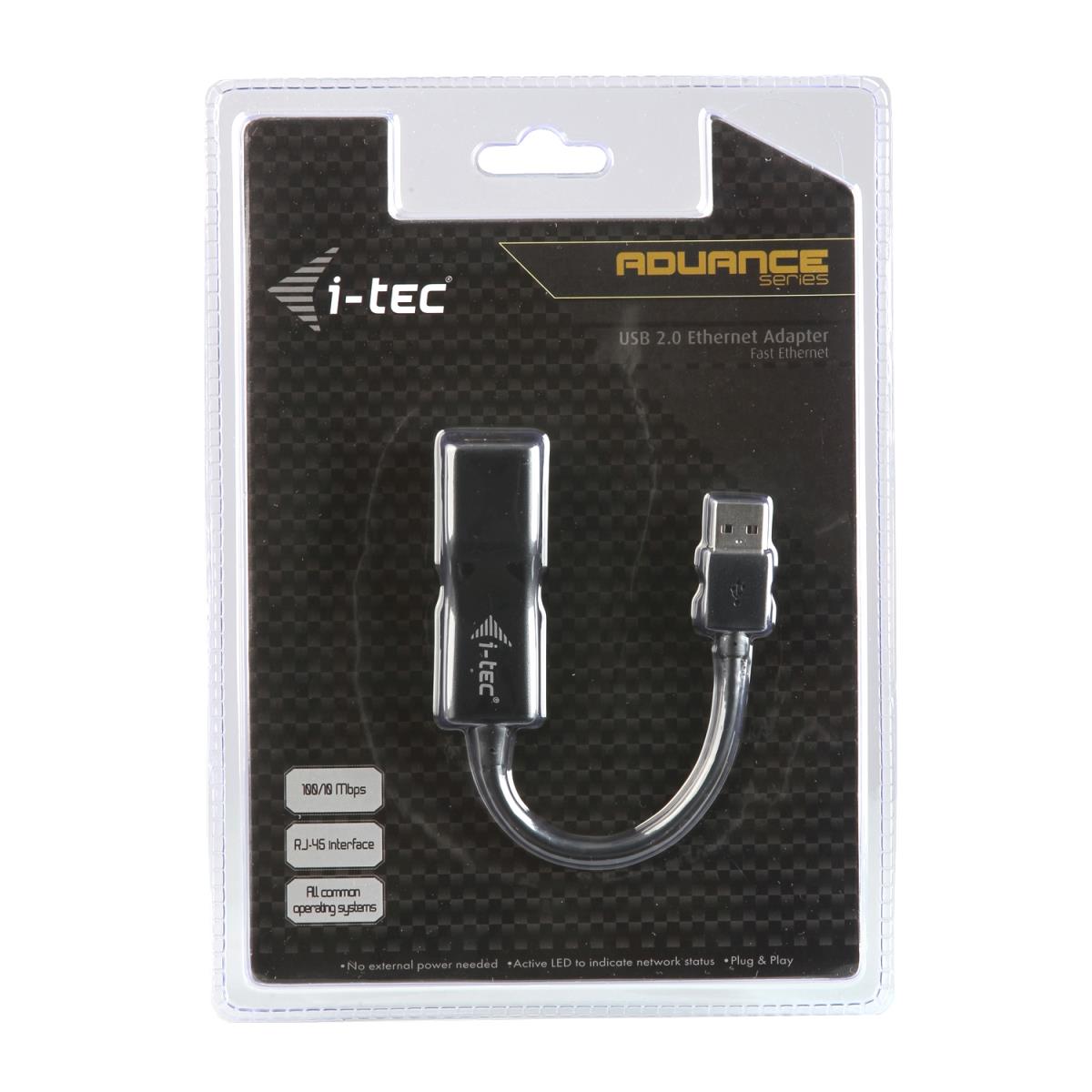 I-TEC ELECTRONICS USB 2.0 Network Adapter Advance 10/100 USB 2.0 To Rj45