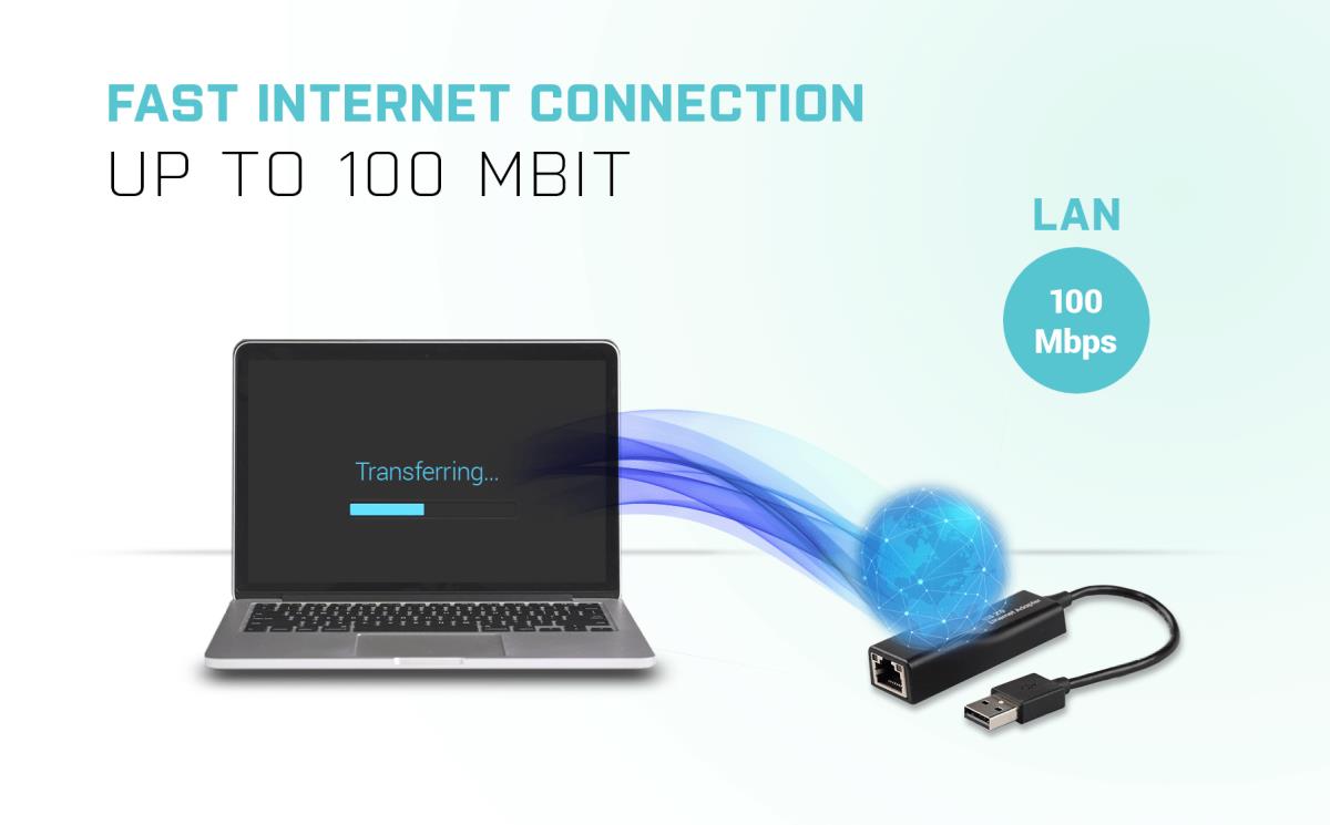 I-TEC ELECTRONICS USB 2.0 Network Adapter Advance 10/100 USB 2.0 To Rj45