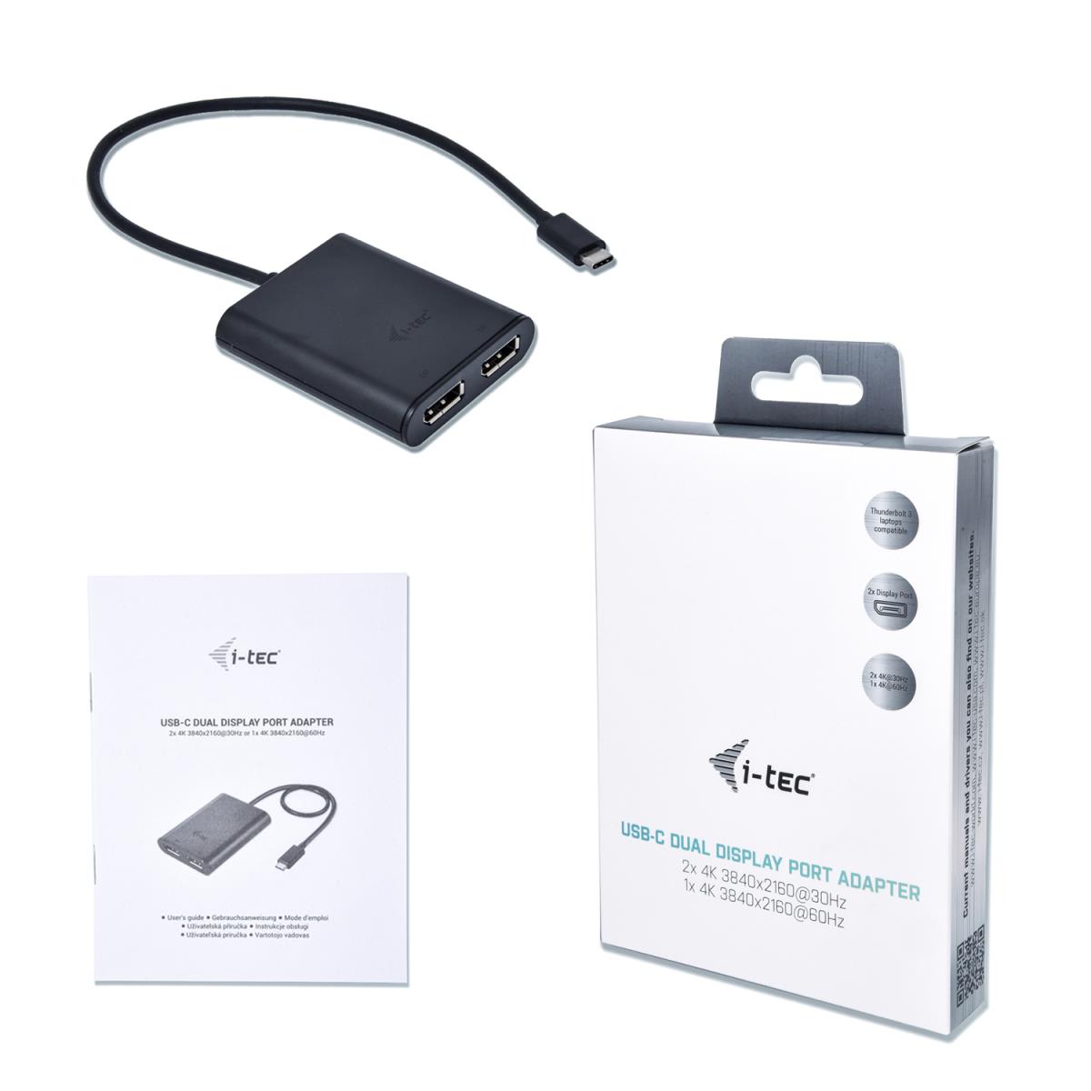 I-TEC ELECTRONICS USB-c 4k Dual Dp Adapter