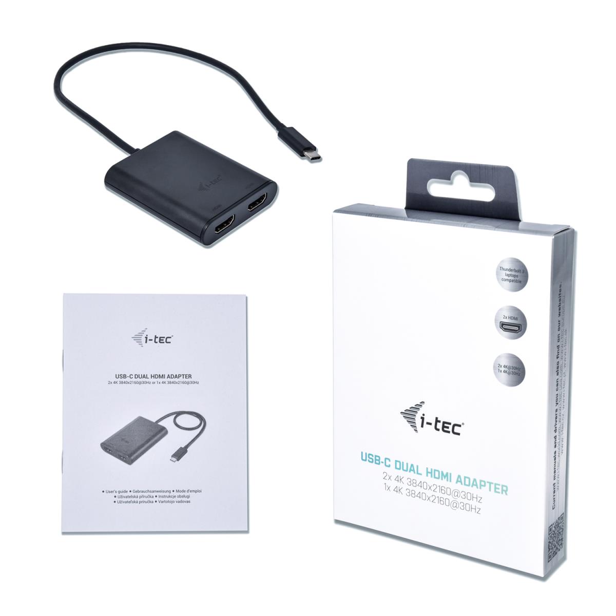 I-TEC ELECTRONICS USB-c 4k Dual Hdmi Adapter