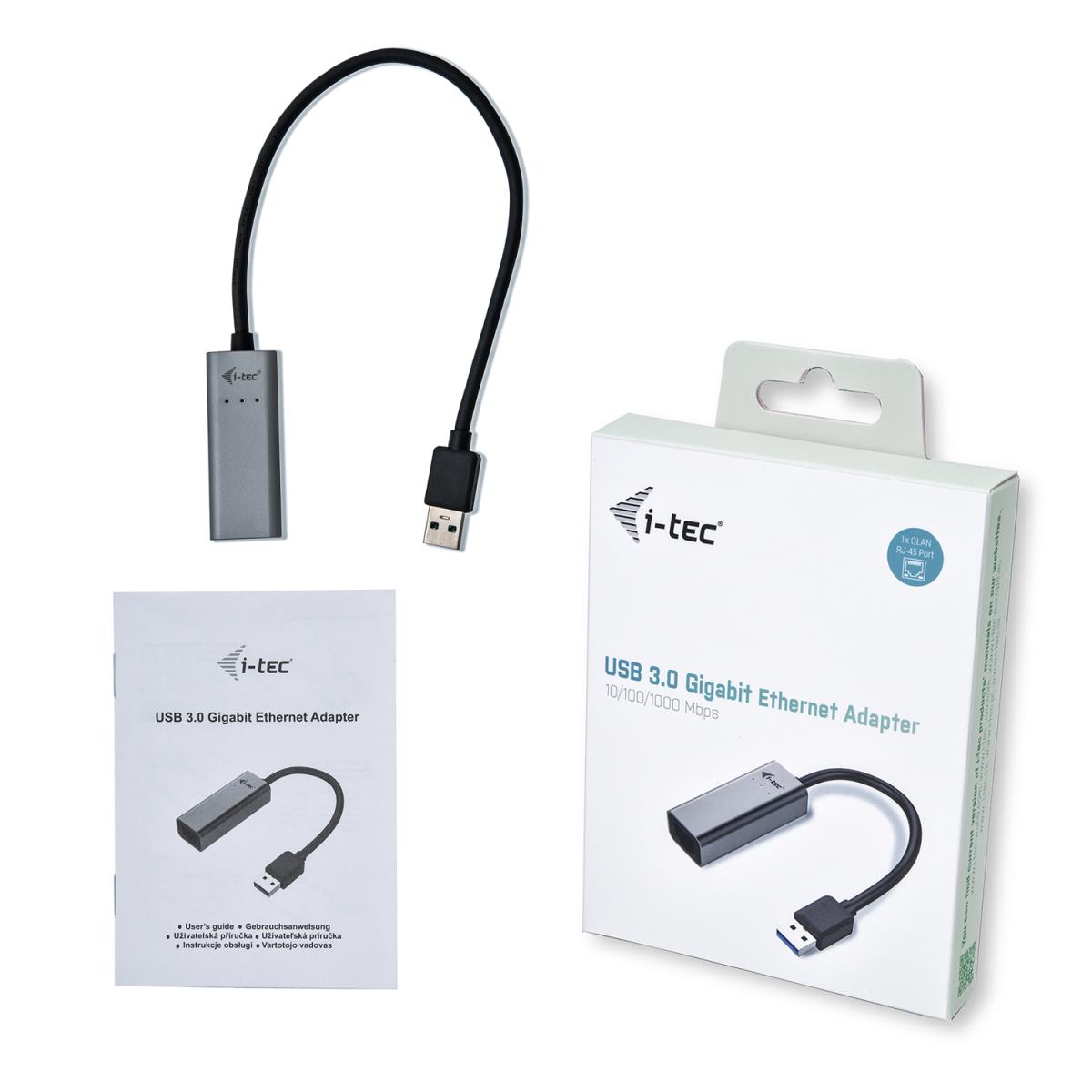 I-TEC ELECTRONICS USB 3.0 Metal Glan Adapter USB 3.0 To Rj-45/ Up To 1 Gbps
