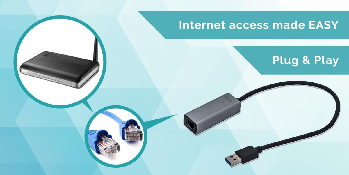 I-TEC ELECTRONICS USB 3.0 Metal Glan Adapter USB 3.0 To Rj-45/ Up To 1 Gbps