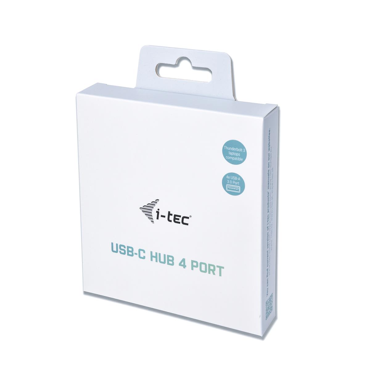 I-TEC ELECTRONICS Metal 4 Port USB 3.0 Hub USB-c To 4x USB-a