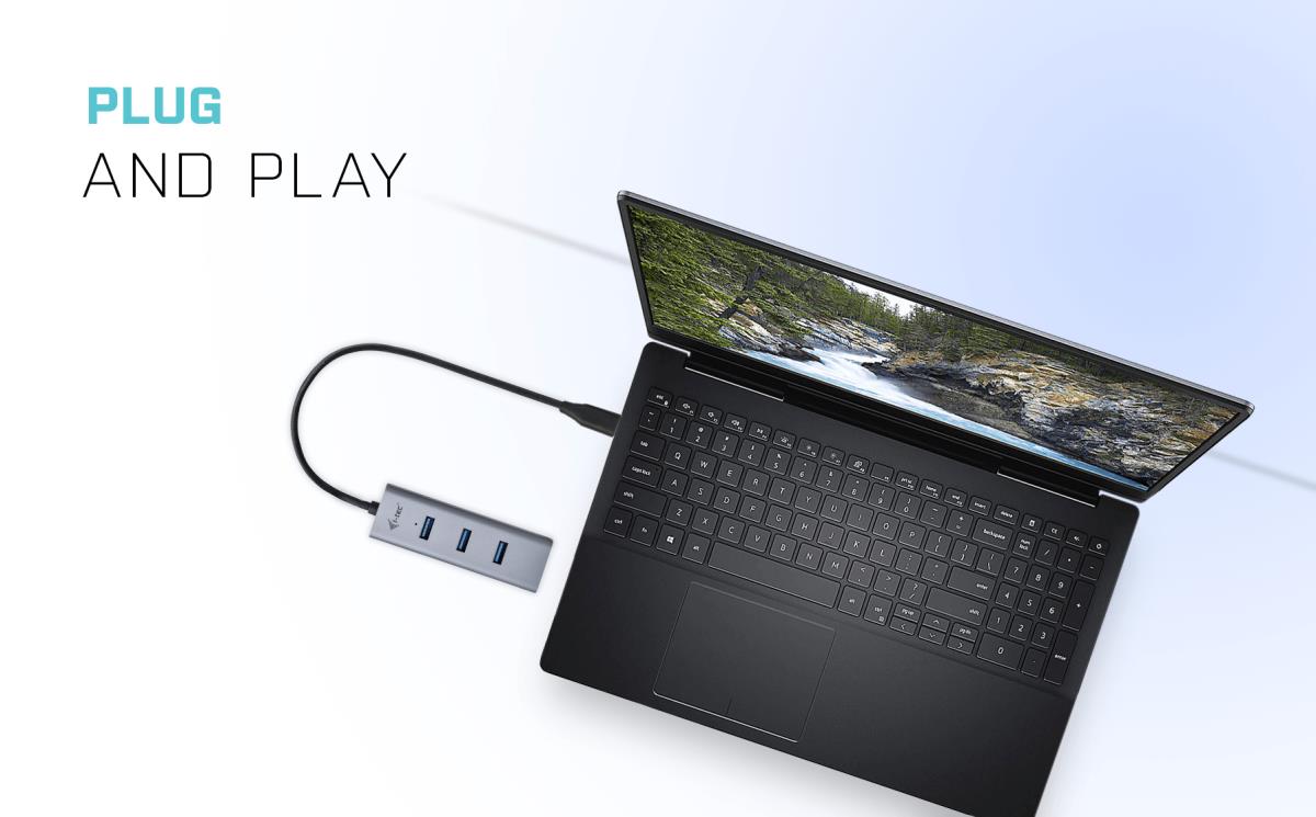 I-TEC ELECTRONICS Metal 4 Port USB 3.0 Hub USB-c To 4x USB-a