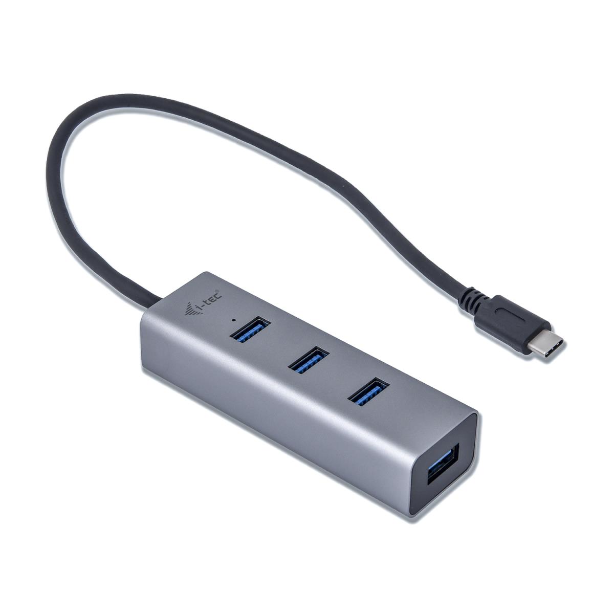 I-TEC ELECTRONICS Metal 4 Port USB 3.0 Hub USB-c To 4x USB-a