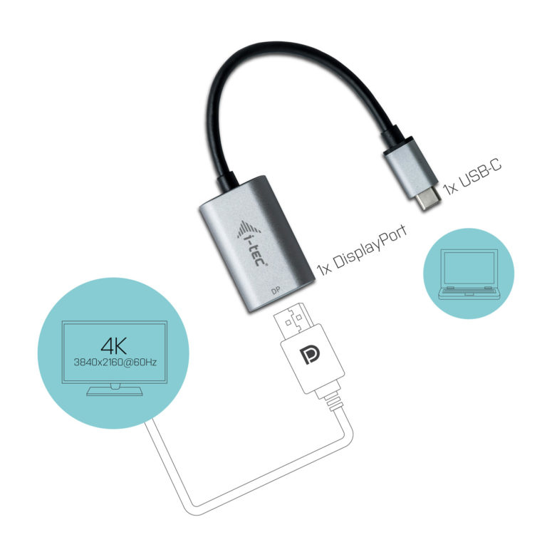 I-TEC ELECTRONICS Metal DisplayPort Adapter 60hz