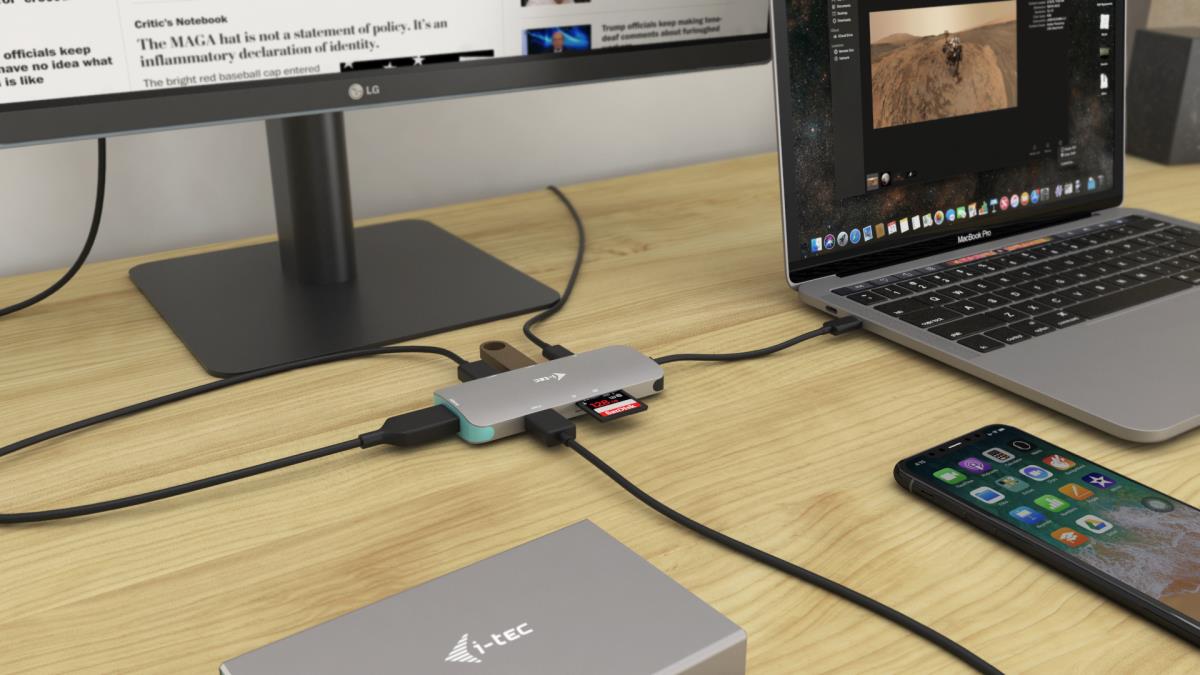 I-TEC ELECTRONICS Docking Station Nano Dock Metal - USB-c Flat 4k Hdmi - Power Delivery 60w