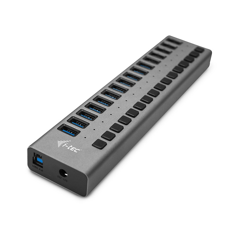 I-TEC ELECTRONICS Charging Hub 16 ports USB 3.0 + Power Adapter 90 W Grey Uk