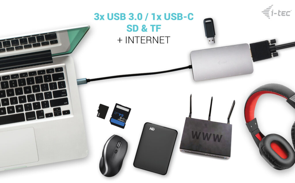 I-TEC ELECTRONICS USB-c Metal Nano Dock - Hdmi / Vga / Lan - Power Delivery 100w