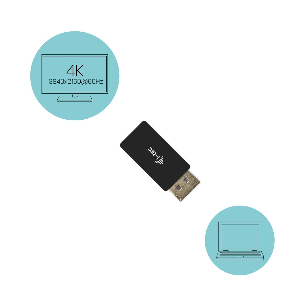I-TEC ELECTRONICS DisplayPort To Hdmi 4k 60hz Adapter