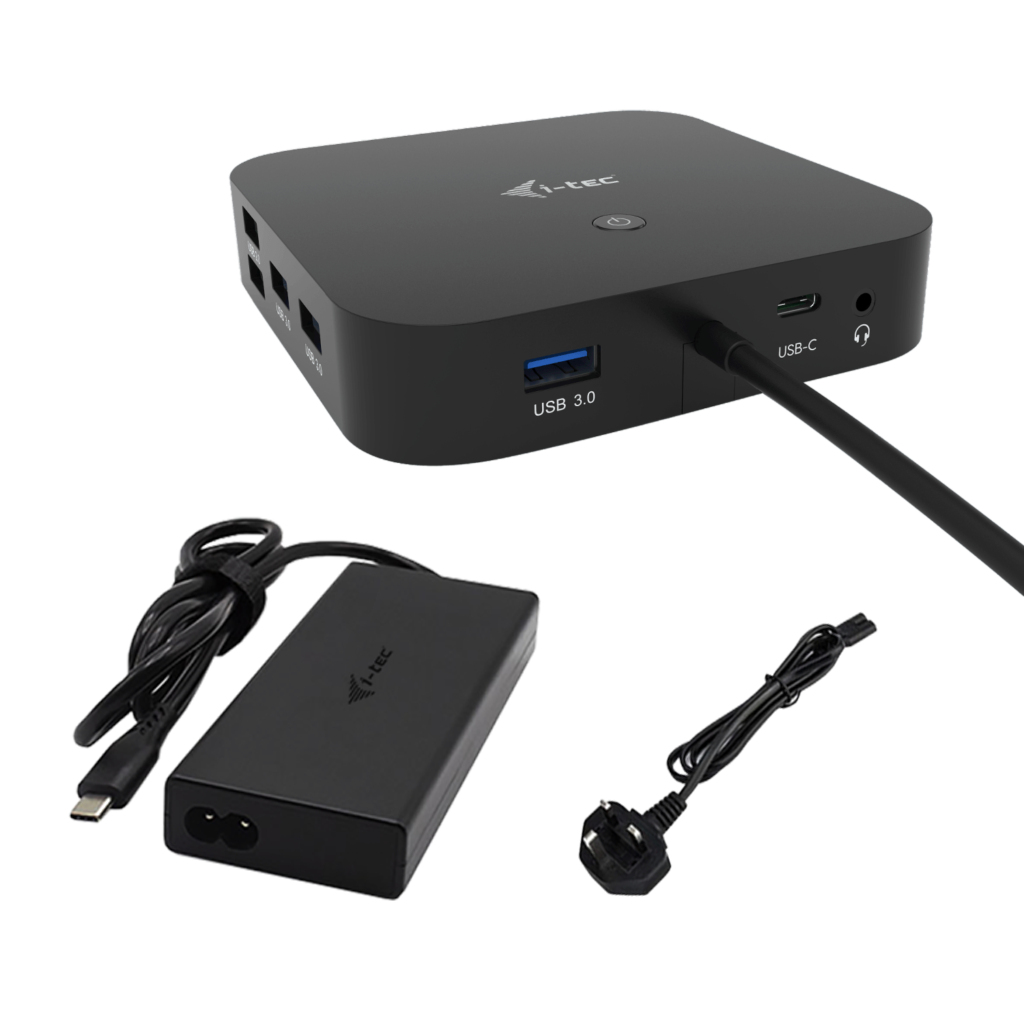 I-TEC ELECTRONICS Docking Station - USB-c Dual Display Power Delivery 100w With Universal Charger 112w uk