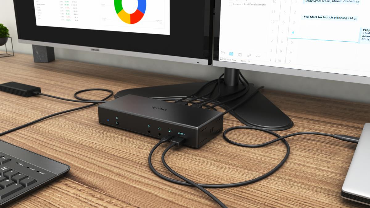 I-TEC ELECTRONICS Docking Station - USB-c Quattro Display - With Power Delivery 85w Uk