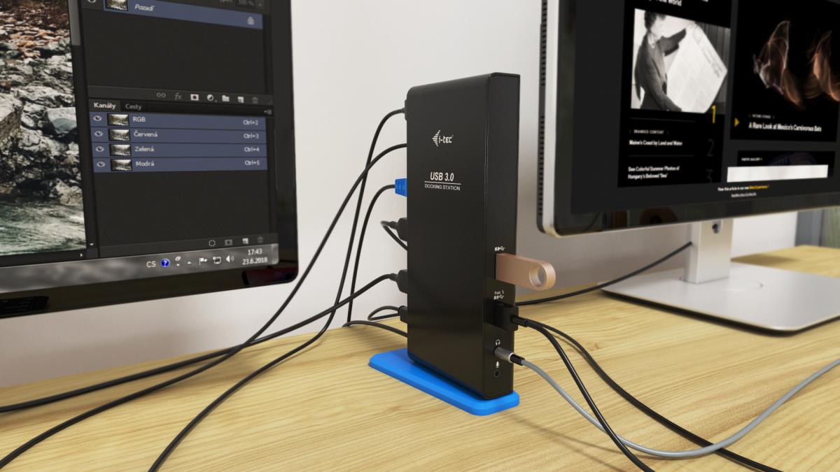 I-TEC ELECTRONICS Docking Station - USB-c /USB3.0 Dual Hdmi - Gigabit Ethernet Rj-45 Uk