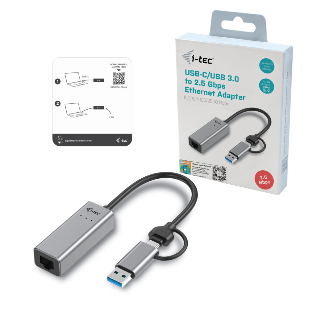 I-TEC ELECTRONICS USB-c Metal 2.5gbps Ethernet Adapter