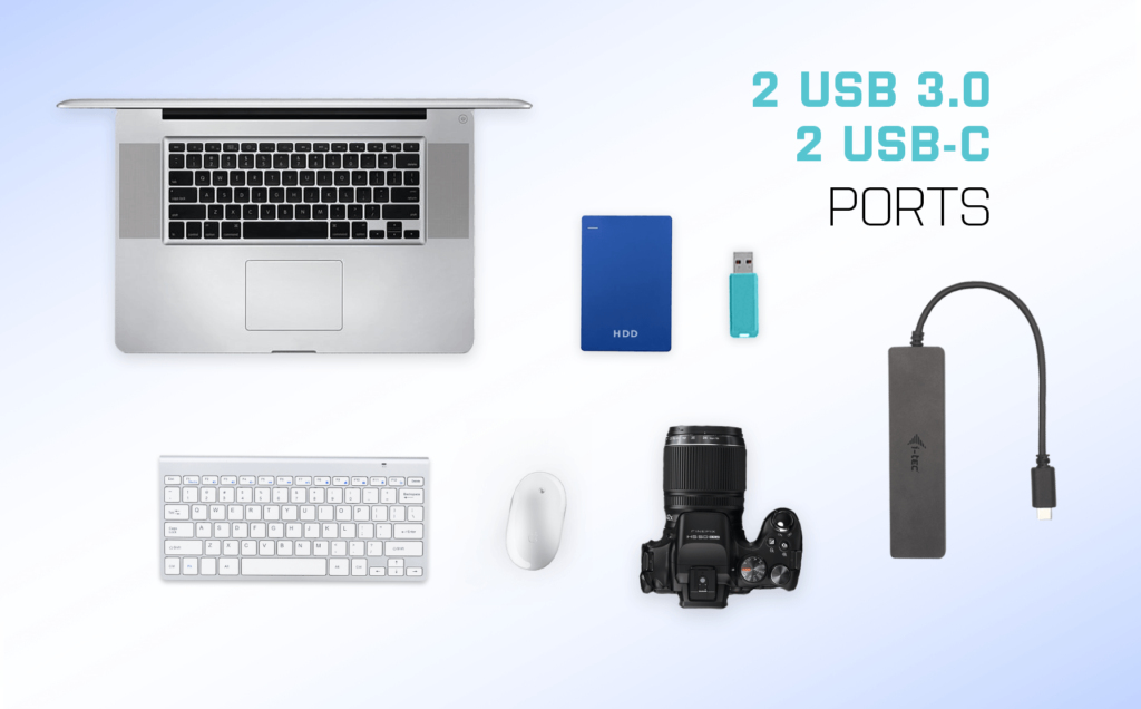I-TEC ELECTRONICS USB-c Metal Hub 2x USB 3.0 + 2x USB-c