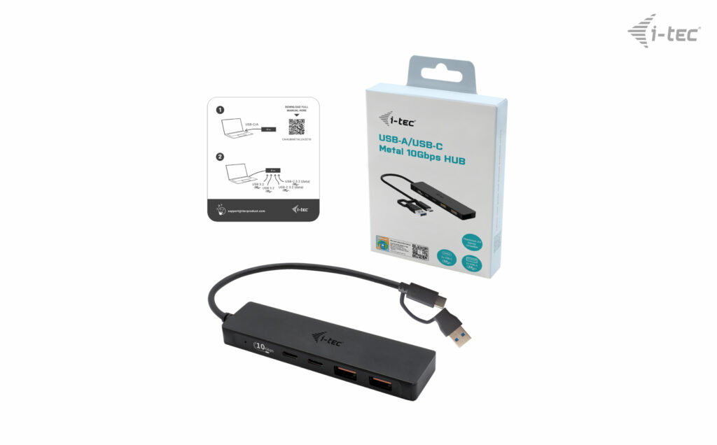 I-TEC ELECTRONICS USB-c Metal Hub 2x USB 3.0 + 2x USB-c