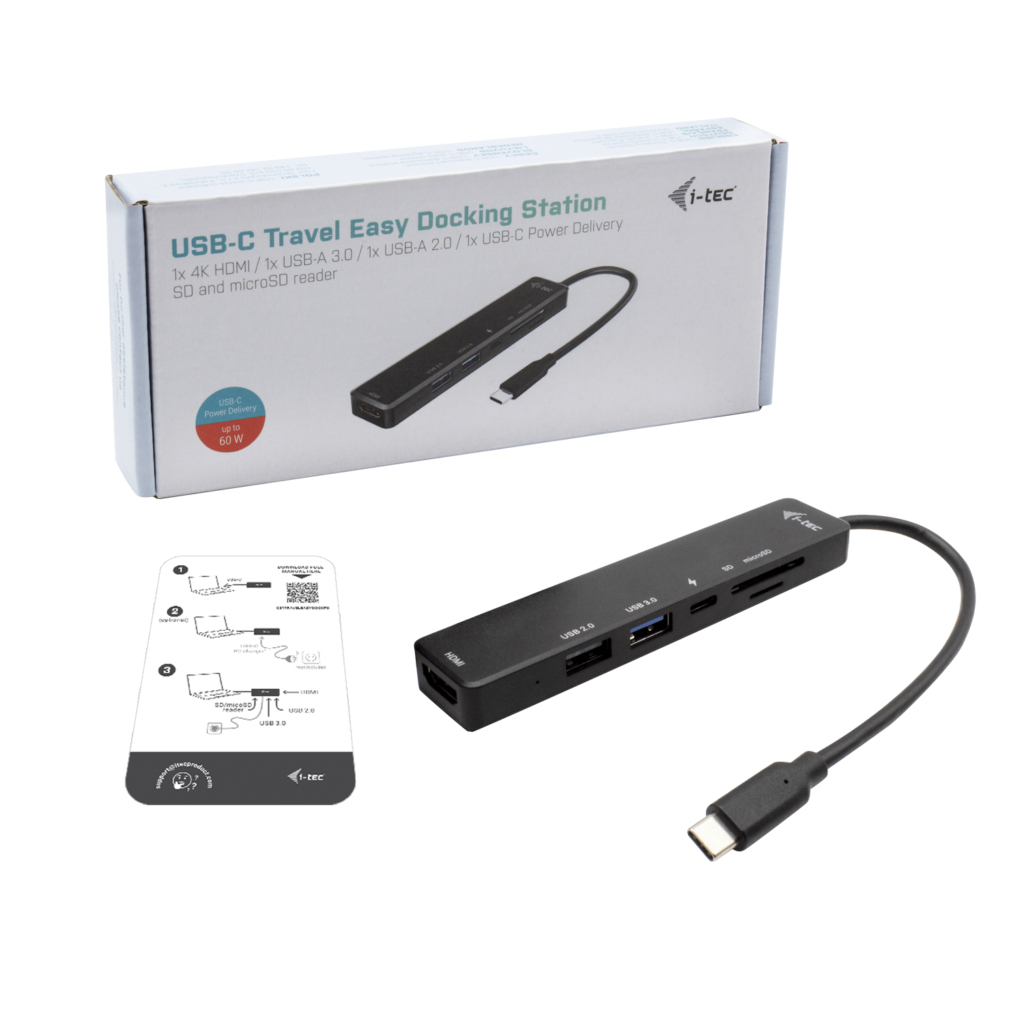 I-TEC ELECTRONICS Travel Easy Dock Thunderbolt 3 - USB-c 4k Hdmi -  With Power Delivery 60w