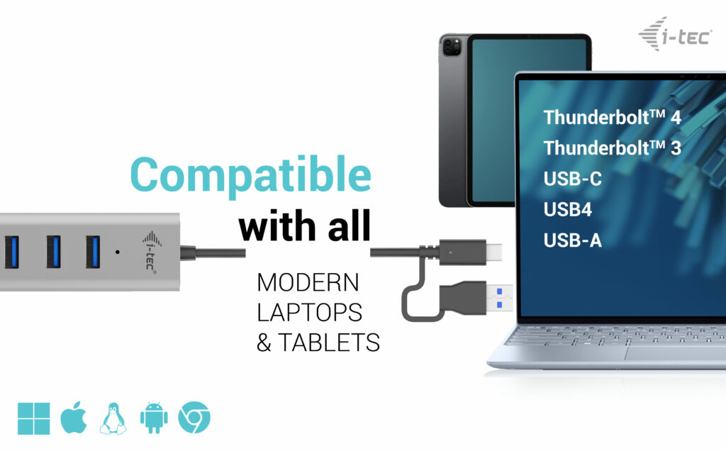 I-TEC ELECTRONICS USB-c Charging Metal Hub 7 Port