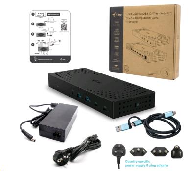 I-TEC ELECTRONICS Docking Station - Triple Display 4k - 100w Pd - USB-c / USB-a / Thunderbolt Uk