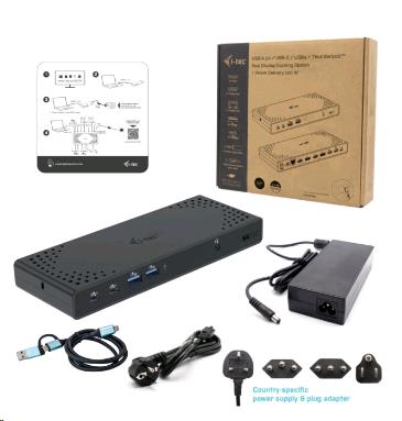 I-TEC ELECTRONICS Docking Station G2 Thunderbolt 3 - Dual - 100w USB-a / USB-c Power Delivery