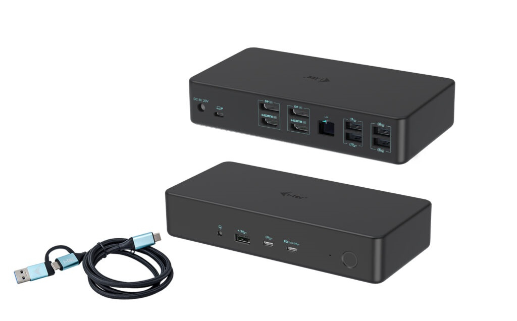 I-TEC ELECTRONICS Docking Station G2 - USB 3.0 / USB-c 4k Dual Display - Thunderbolt 3 Pro Power Delivery 100w Uk