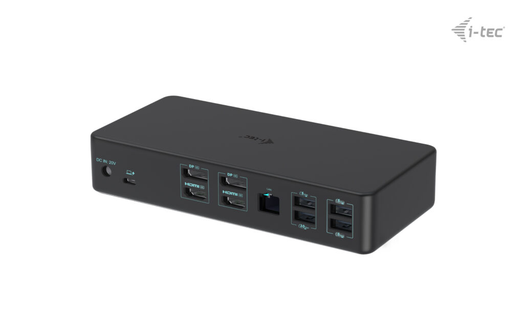 I-TEC ELECTRONICS Docking Station G2 - USB 3.0 / USB-c 4k Dual Display - Thunderbolt 3 Pro Power Delivery 100w Uk